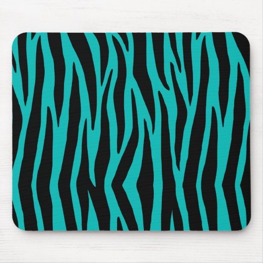 Blauwgroen Zebra Muismat (Voorkant)