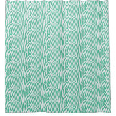 BLAUWGROEN ZEBRA STRIPE DOUCHEGORDIJN (Voorkant)