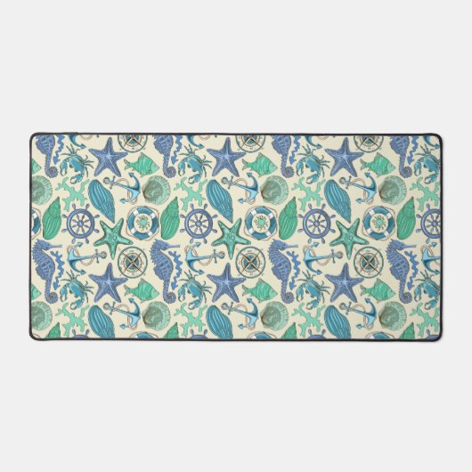 Blauwgroen Zee dierentuin Bureaumat (Voorkant)