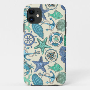 Blauwgroen Zee dierentuin Case-Mate iPhone Case