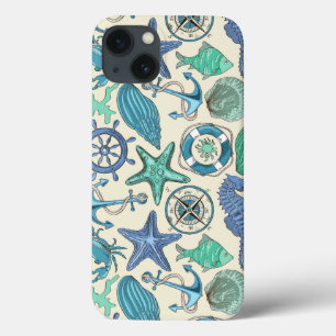 Blauwgroen Zee dierentuin iPhone 13 Hoesje