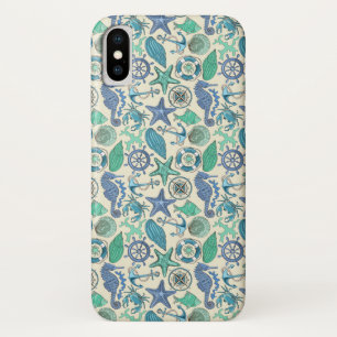 Blauwgroen Zee dierentuin iPhone X Hoesje