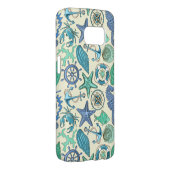 Blauwgroen Zee dierentuin Case-Mate Samsung Galaxy Hoesje (Back/Rechts)