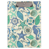 Blauwgroen Zee dierentuin Klembord (Voorkant)