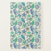 Blauwgroen Zee dierentuin Planner (Achterkant)