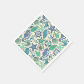Blauwgroen Zee dierentuin Servet (Hoek)