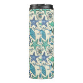 Blauwgroen Zee dierentuin Thermosbeker (Achterkant)