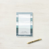 Blauwgroen Zee Post-it® Notes (Op bureau)