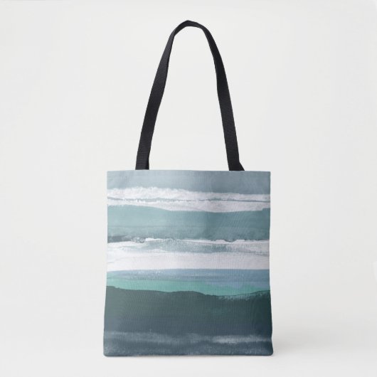 Blauwgroen Zee Tote Bag (Voorkant)