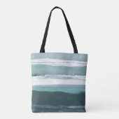 Blauwgroen Zee Tote Bag (Achterkant)