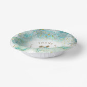 blauwgroen zeeen tortelbakken papieren kommen (Gebogen)