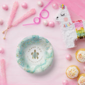 blauwgroen zeeen tortelbakken papieren kommen (Feest)