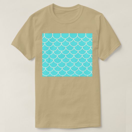 Blauwgroen zeemeermin 1 t-shirt (Design voorkant)