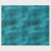 Blauwgroen Zeemeermin Sparkle Cadeaupapier (Vlak)