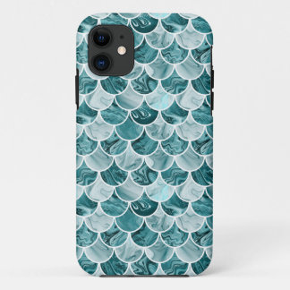 Blauwgroen zeemeerminschaal Case-Mate iPhone case