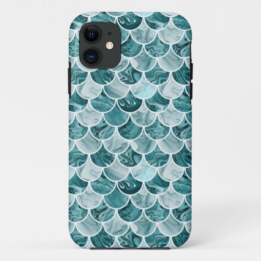 Blauwgroen zeemeerminschaal Case-Mate iPhone case (Achterkant)
