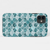 Blauwgroen zeemeerminschaal Case-Mate iPhone case (Achterkant (horizontaal))