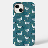 Blauwgroen zeemleder Case-Mate iPhone case (Achterkant)