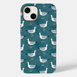 Blauwgroen zeemleder Case-Mate iPhone 14 hoesje
