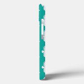Blauwgroen zeepaardpatroon 1 Case-Mate iPhone case (Achterkant / Links)