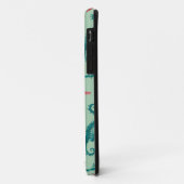 Blauwgroen zeepaardpatroon 2 Case-Mate iPhone case (Achterkant/links)
