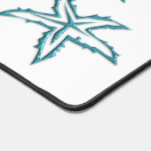 Blauwgroen zeesterren persoonlijk bureaumat (Hoek)