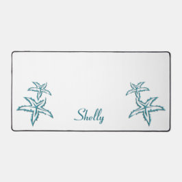 Blauwgroen zeesterren persoonlijk bureaumat