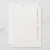 Blauwgroen zeezeilpalm elk jaar Jubileum Kaart (Achterkant)