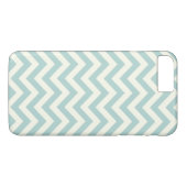 Blauwgroen Zigzag-telefoondraagtas Case-Mate iPhone Case (Achterkant (Horizontaal))