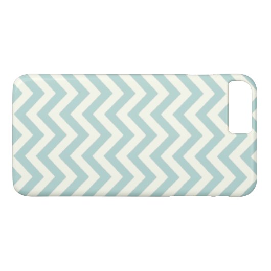 Blauwgroen Zigzag-telefoondraagtas Case-Mate iPhone Case (Achterkant (Horizontaal))