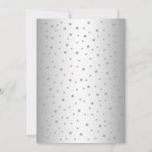 Blauwgroen zilver Elegant Quinceanera Kaart (Achterkant)