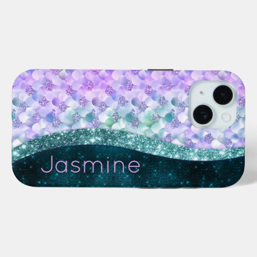 Blauwgroen zilverappelmolen Case-Mate iPhone case (Achterkant (horizontaal))