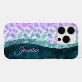 Blauwgroen zilverappelmolen Case-Mate iPhone case (Achterkant (horizontaal))