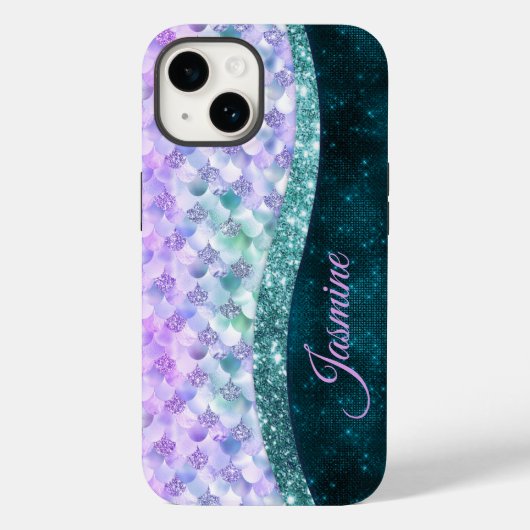 Blauwgroen zilverappelmolen Case-Mate iPhone case (Achterkant)