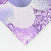 Blauwgroen zilverappelmolen fleece deken (Hoek)