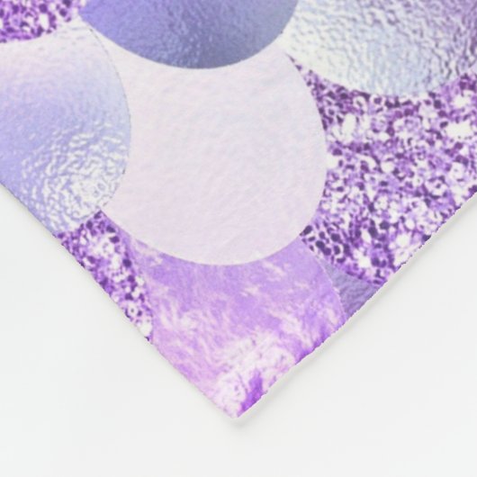 Blauwgroen zilverappelmolen fleece deken (Hoek)