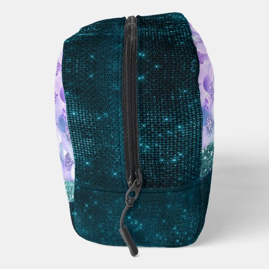 Blauwgroen zilverappelmolen toilettasje (Rechts)