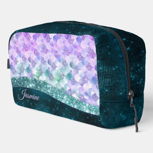 Blauwgroen zilverappelmolen toilettasje (Rechterhoek)