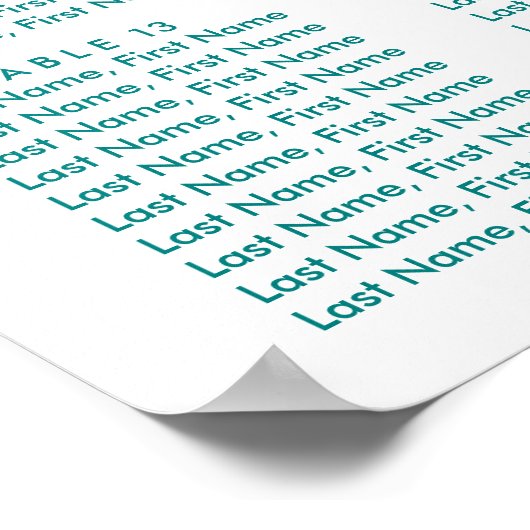 Blauwgroen Zonnebloempitplan 16 Poster (Hoek)