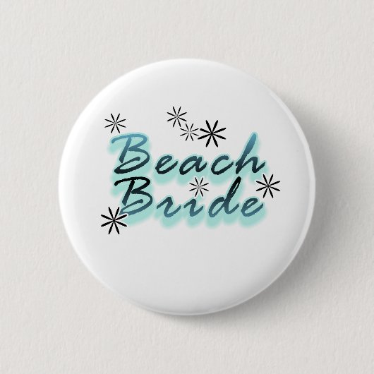 Blauwgroen/zwart-band-bride Ronde Button 5,7 Cm (Voorkant)