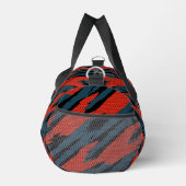 Blauwgroen Zwart Wit Abstract Geometrische Strepen Plunjezak (Rechts)