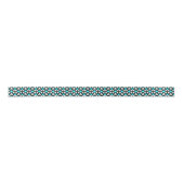 Blauwgroen, zwart & wit vier Kaart pak iconen Satijnen Lint (Voorkant)