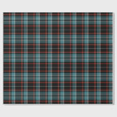 Blauwgroen, zwarte en rode spelden cadeaupapier (Vlak)