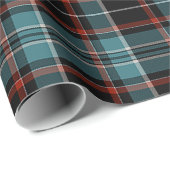 Blauwgroen, zwarte en rode spelden cadeaupapier (Rol Hoek)