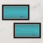Blauwgroen, zwarte en zilverPlaatskaarten Plaatskaartje (Voorkant / Achterkant)