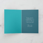 Blauwgroen  zwarte kerstKaarten voor zanddollar Feestdagen Kaart (Binnen)