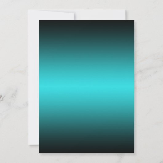 Blauwgroen zwarte Snowflakes Sweet 16 Winter Wonde Kaart (Achterkant)