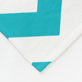 Blauwgroen zwarte Softball Fleece Blanket Deken (Hoek)