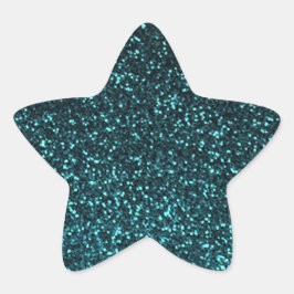Blauwgroen zwarte spartelaar ster sticker