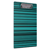 Blauwgroen zwarte strepen klembord (Rechts)